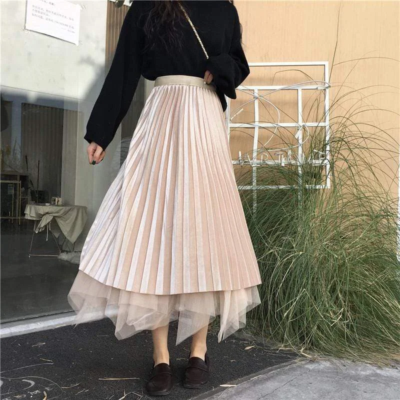 Kwaii Multi-layer Irregular Skirt