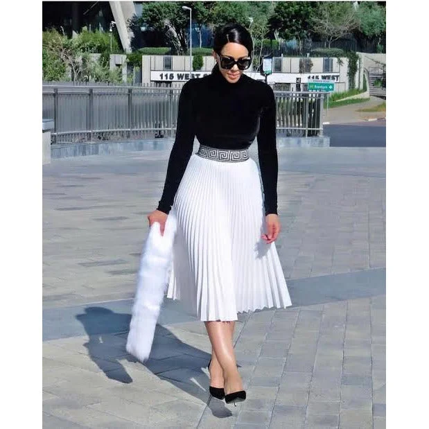 Pleated maxi Skirt 