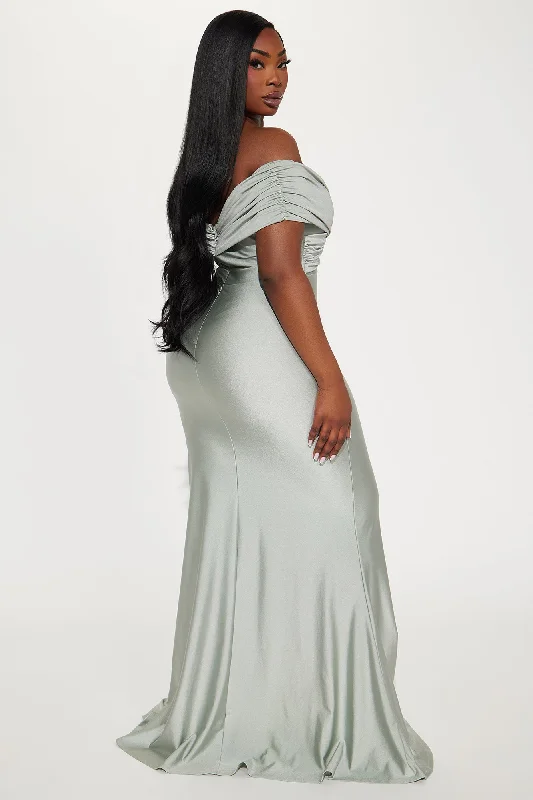 Ignore The Romance Maxi Dress - Silver